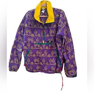 Sierra Designs 90s VTG Jacket Windbreaker All Over Print Cacti sz large